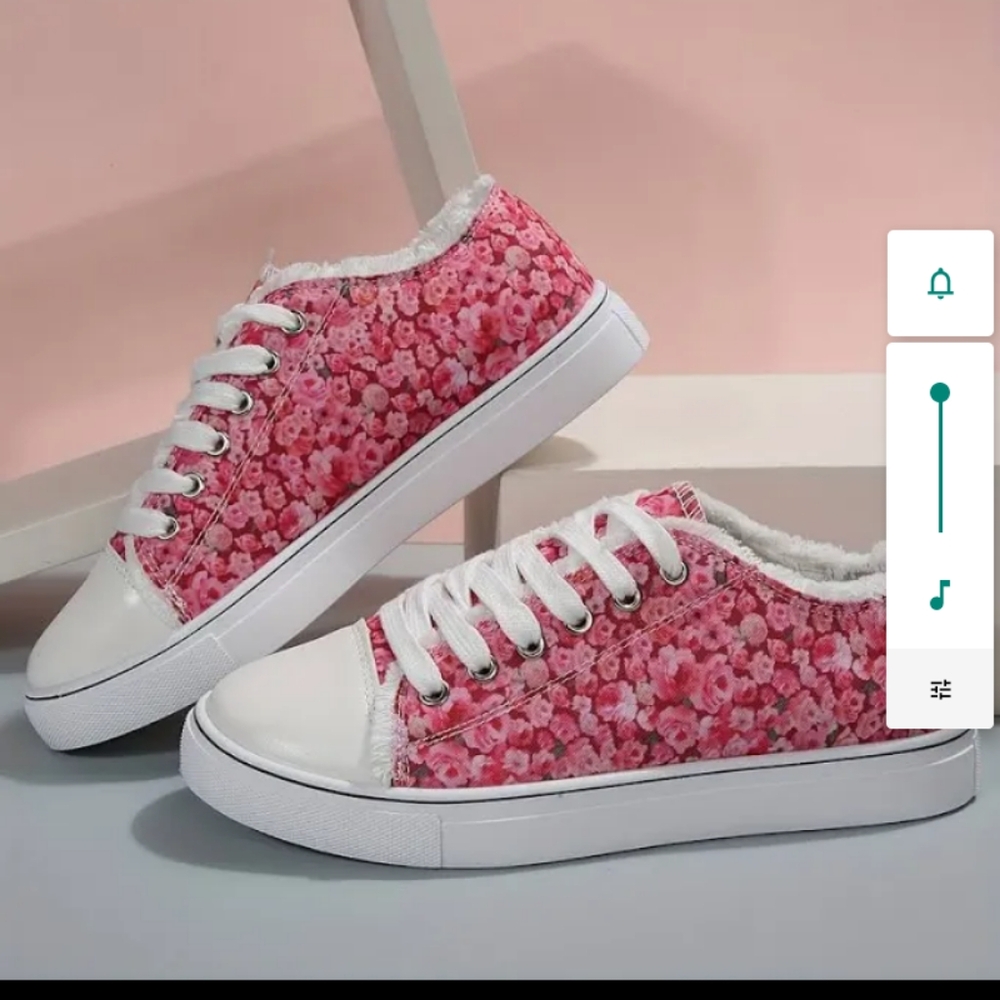 Floral Pink Women's Sneakers